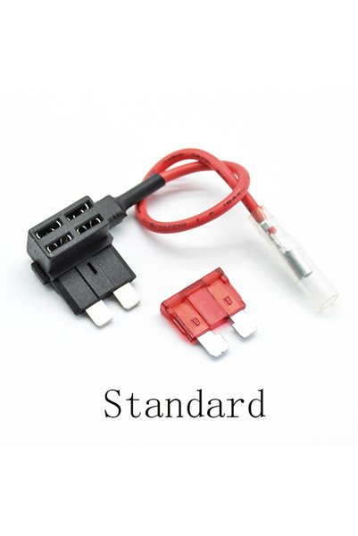 Choice5 2pcs Standard 2Pcs Car Fuse Holder 12V Micro/Mini/Standard Size Add-a...