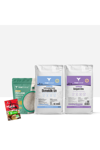 Tam Tarım Glutensiz %100 Tam Çiğ Karabuğday Ekmeklik Un 2 Kg – Sorgum Unu 2 K...