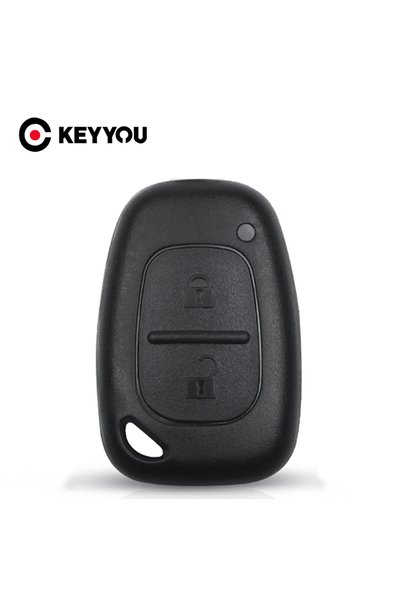 Choice غطاء مفتاح السيارة عن بعد بزرين من KEYYOU لسيارات رينو ترافيك ماستر في...