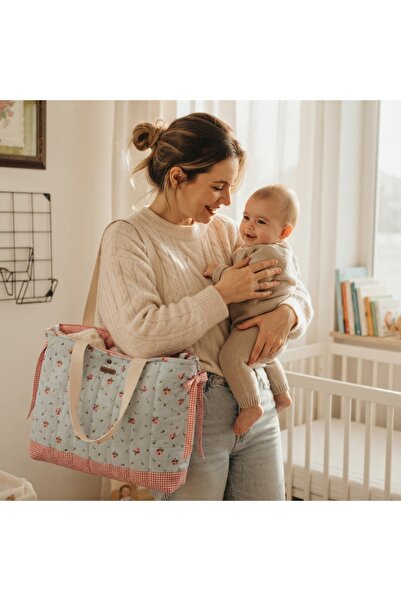 Elisss Design حقيبة أطفال باللون الأزرق الفاتح، حقيبة غداء، حقيبة نسائية بنقش...