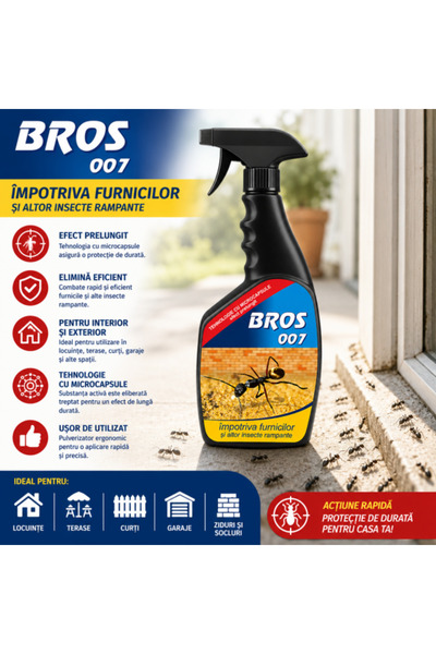 bros 450 - spray cu microcapsule pentru furnici 500 ml