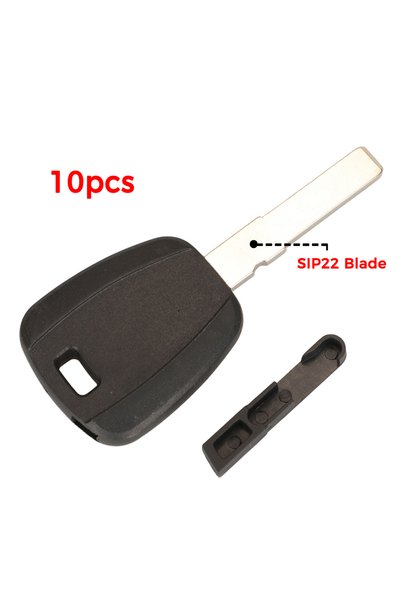 Choice jingyuqin 10pcs For Fiat Key Shell Case Black Blank 500 Ducato Transpo...