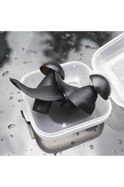 Choice Black Earplugs Water Sports Swimming Accessories Silicone Soft Portabl...