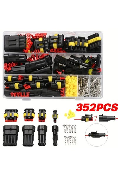 Choice 352pcs 240/352/708/1004pcs boxed car waterproof connector kit male and...