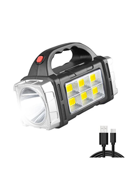 Heinast Fixed focus Silver 6cob small New Upgrade Rechargeable High Power Sol...