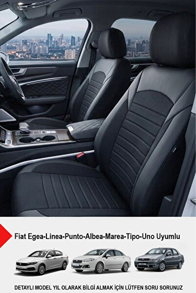 GM-DESIGN Mocha Taytüyü Oto Koltuk Kılıfı (Fiat Egea-Linea-Punto-Albea-Marea-...