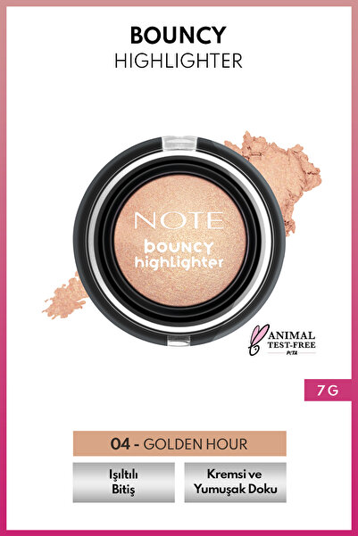 NOTE Bouncy Highlighter Yumuşak Kremsi Aydınlatıcı - 04 Golden Hour