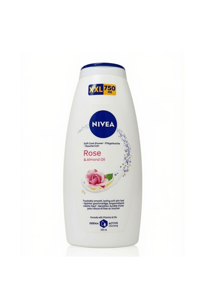 NIVEA Set 2 x Gel de Dus Care Roses, 750 ml
