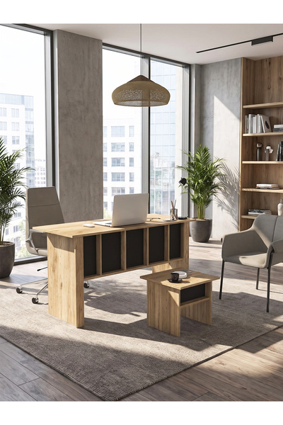 dorpek Ofis Masası Ve Ofis Sehpası Set - 2 Parça | Nika