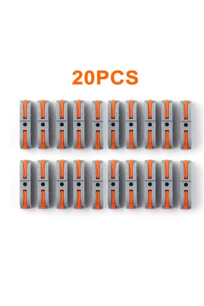 choice2 20pcs 20/34/50PCS Lever Wire Connectors, 1 to 1 Inline Assemblable Wi...