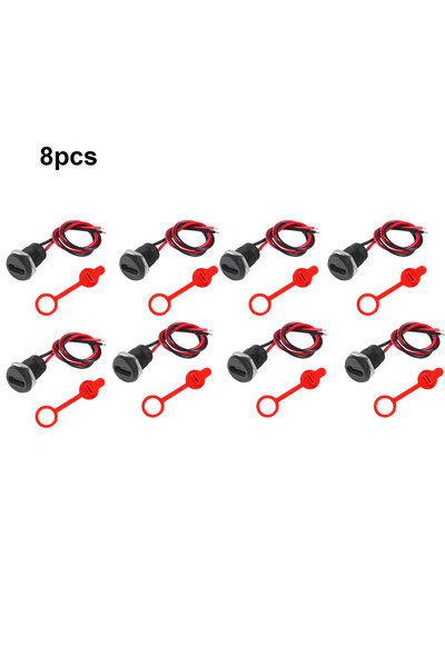 Choice1 8pcs 2Pin Charging Socket Female Mount Connector Adapter USB Type-C P...