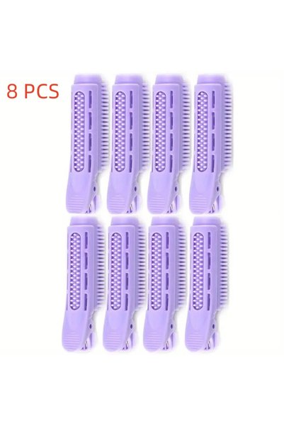 Choice PURPLE 8 PCS Hair Root Fluffy Clip Bangs Curling Clip Styling Clip Hai...