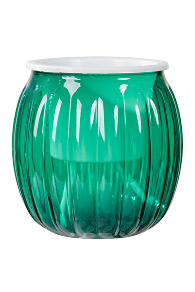 Choice3 أصص نباتات شفافة خضراء ذاتية الري، أصص عصرية شفافة للعناية بالنباتات ...