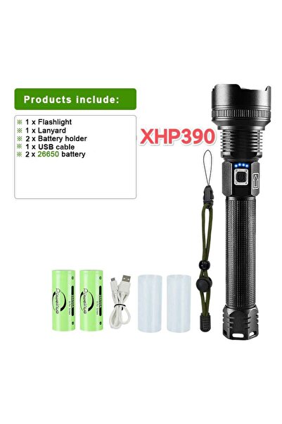 Choice XHP390 PACK-B XHP390 High Power Led Flashlights 10000LM Rechargeable S...