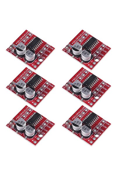 Choice 6PCs 6pcs Mini L298N 2 Channel H Bridge DC Motor Driver Board with MX1...