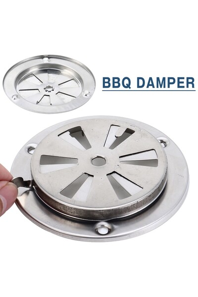 Choice BBQ Grill Smoker Exhaust Vent Stove Air Vent Damper Stainless Steel Ai...