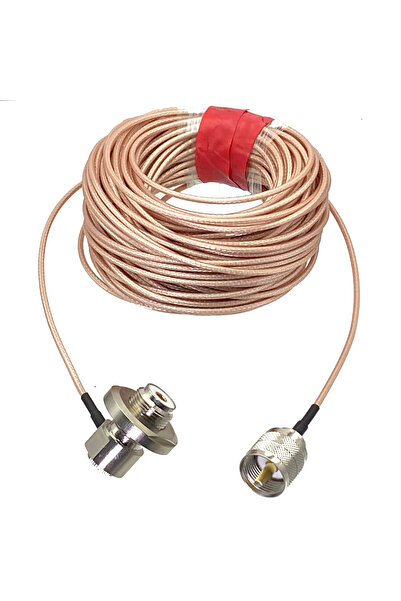 Choice1 10FT (3M) RG316 UHF PL259 Male Plug to UHF SO239 Female Jack Bulkhead...