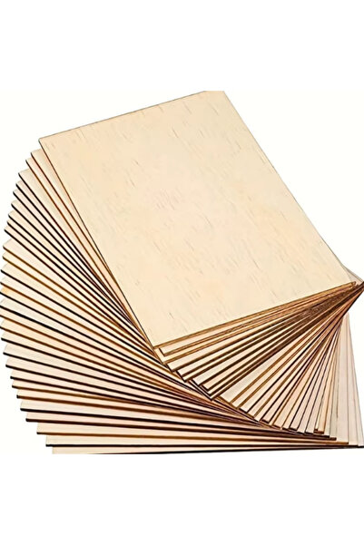 Choice 15Pcs 15Pcs 6X4in/15X10cm Rectangle Unfinished Wood Sheets for Crafts ...