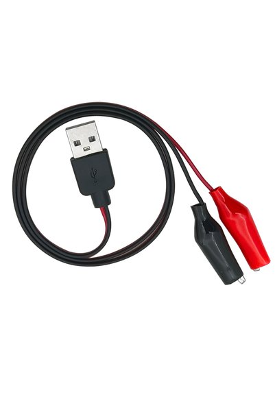 Choice Alligator Clip to USB, Crocodile Clamps to USB Type-A Male Connector C...