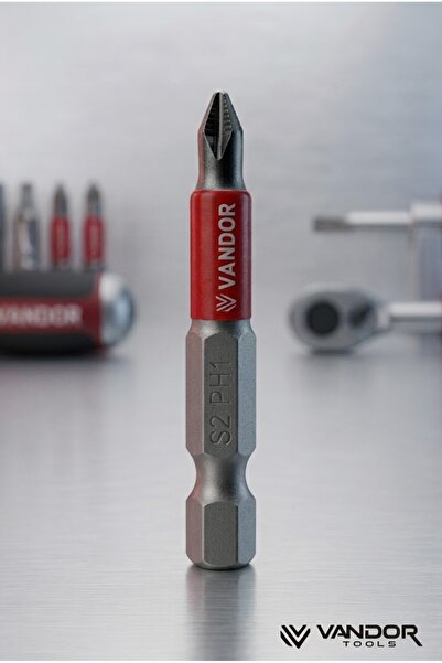 Vandor Anti Slip Bit Kaydırmaz Bits S2 Yüksek Kalite Çelik PH1 50 - 729927867311