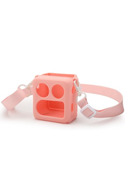choice2 Pink Silicone Protective Case Anti Drop with Shoulder Strap Carrying ...