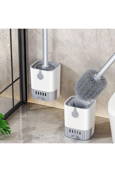 Choice1 White Home Multi-functional Toilet Brush Set Brush For Bathroom Clean...