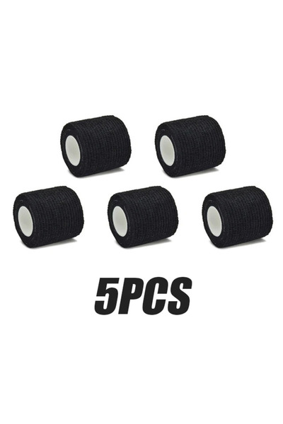 Choice8 A0170-5pcs Black 5cm Colorful Tattoo Grip Bandage Cover Wraps, Nonwov...