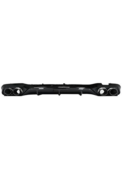 tuningset Difuzor spate cu ornamente de eșapament, potrivit pentru Mercedes E...