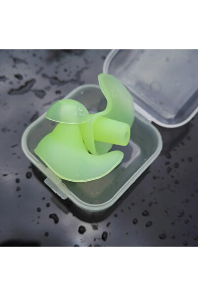 Choice4 Green 1Pair Waterproof Ear Plugs Swimming Silicone Earplugs Diving Ad...