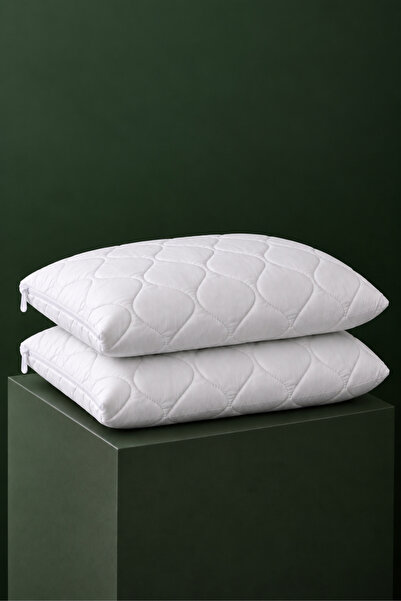 vivamaison Quilted Liquid-Proof Pillow Mattress Cover 50X70 2-Pack White