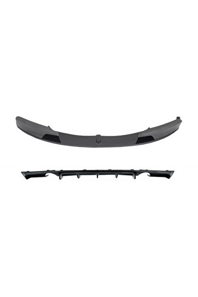 tuningset Spoiler splitter bară față cu difuzor cu ieșire dublă pentru evacua...