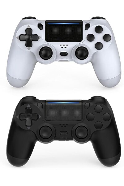 GENERAL وحدة تحكم لاسلكية لـ PS4 (عبوة من قطعتين)، متوافقة مع بلايستيشن 4 وال...