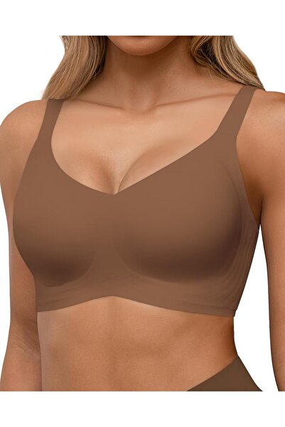 GENERAL HORISUN Seamless Bras Full Coverage Wireless Push Up Bra for Women No...