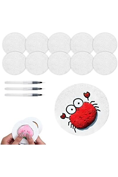 KASTWAVE Magic Puffy Paint Kit - 10PCS 3D Puffy Foam Art Sheets with Water Pe...
