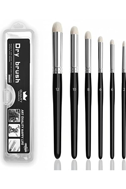 KASTWAVE Miniature Painting Drybrush Set – Professional Modellers Detail Brus...
