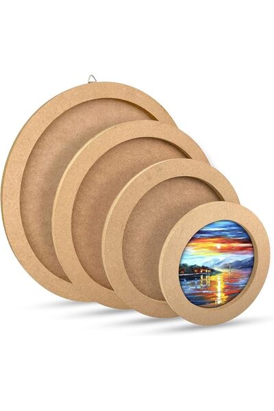 TERRIFI Wooden Canvas Boards for Oil and Acrylic Painting, Clay Modeling, Mix...