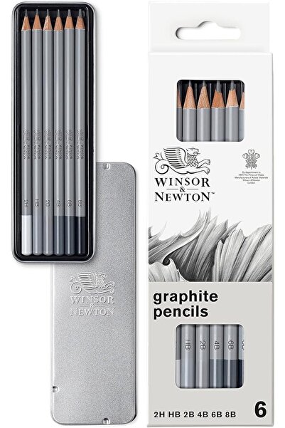 Winsor Newton مجموعة أقلام رصاص للفنانين من وينسور آند نيوتن، أقلام جرافيت، م...