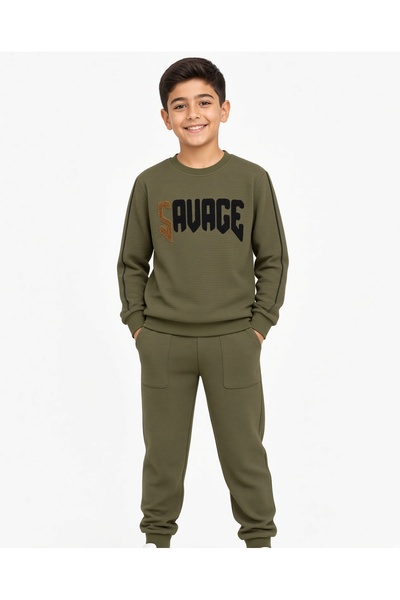 Kids Club Savage Printed Boy's Suit