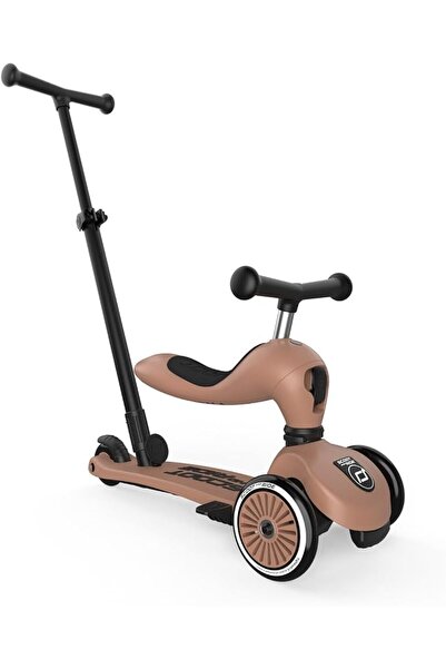 Scoot & Ride هواي واي كيك 1 سكوتر للأطفال 2 في 1 مع مقعد وعجلة توجيه