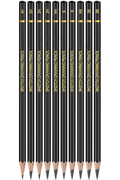 AZONEE 12 Pcs Professional Drawing Sketching Pencil Set (12B - 4H) Graphite C...