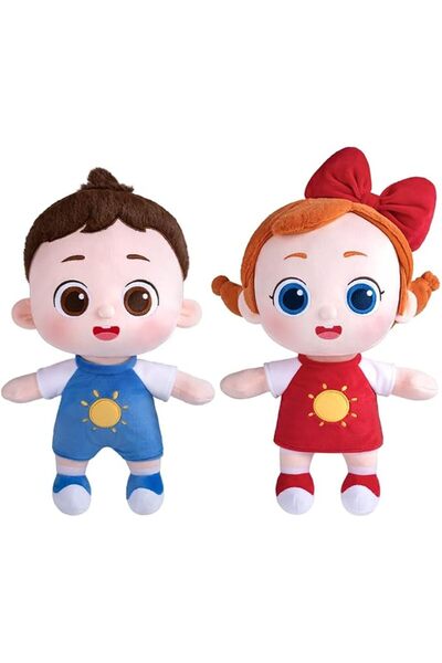 Babybus مجموعة دمى محشوة ناعمة قابلة للغسل من قطعتين - ليا وشاكا. ألعاب حيوان...