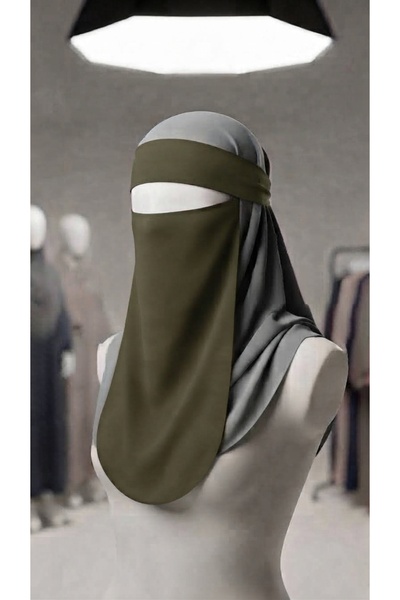 skycott Stylish and Elegant Long Cut One-Piece Hijab Veil, Face Covering