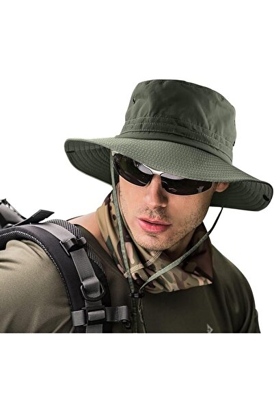 Bukela Wide Brim Fishing Hat for Men Sun Protection Breathable Outdoor Safari...