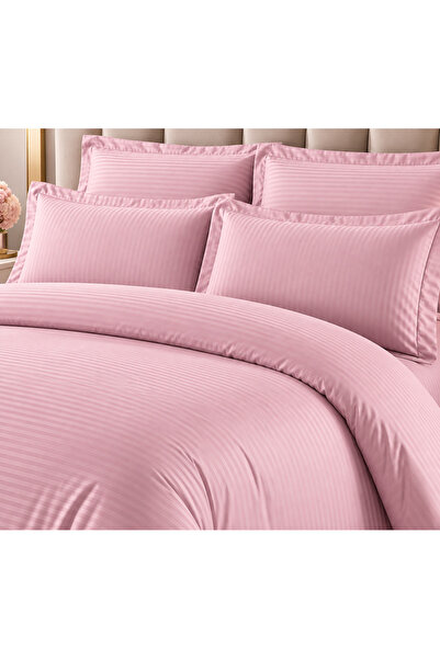East Comfort Lenjerie de pat Damasc Premium Uni, 6 piese, 2 persoane