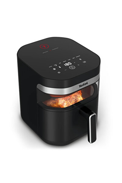 TEFAL Easy Fry Digital Air Fryer, 7 Liters, 2180 Watts, Black and Silver - EY...