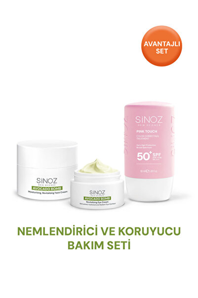 SİNOZ Nemlendirici ve Ton Eşitleyici 3'lü Cilt Bakım Seti
