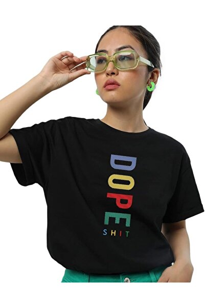GENERAL Bewakoof Women's Typography 100% Cotton T-Shirt - Boyfriend Fit, Roun...