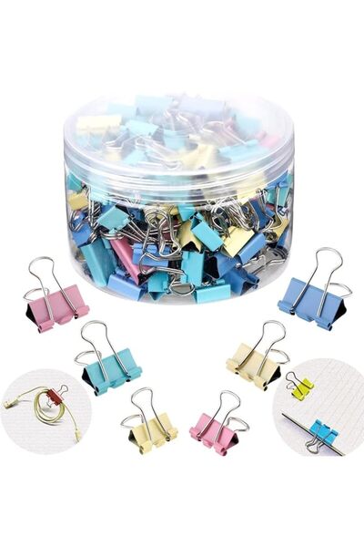 Generic Binder Clips, 150 Pcs Assorted Sizes (1 inch, 0.75 inch, 0.6 inch), M...