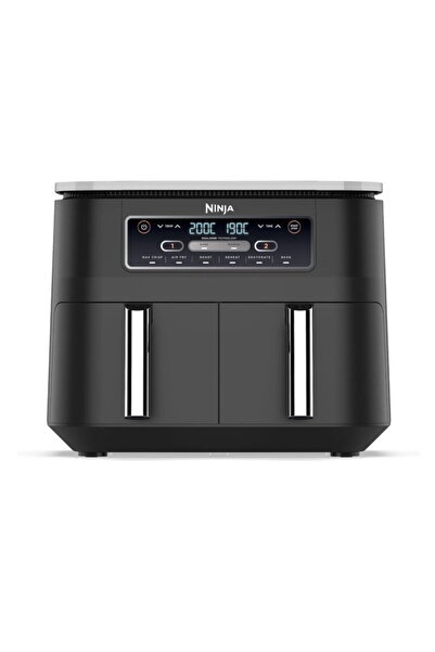 NINJA Dual Zone Air Fryer, 7.6 Liters, 2400 Watts, Black - AF300ME