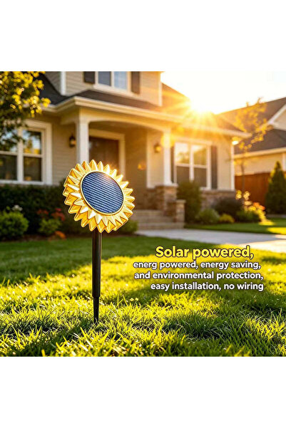 MODALITE Lampă solară LED floarea-soarelui 2 în 1, IP65, pentru perete și sol...